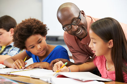 Male Teacher with Students