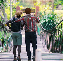 Couple on Bridge