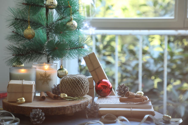 Weihnachtstischdekoration