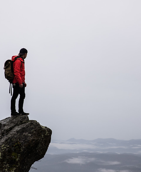 Mountain Cliff Hiker