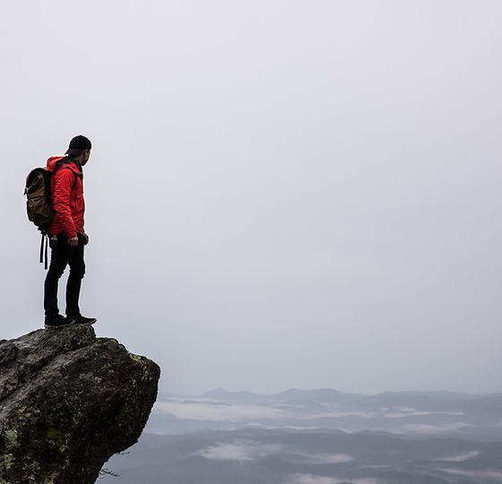 Mountain Cliff Hiker