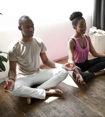 Couple Meditating