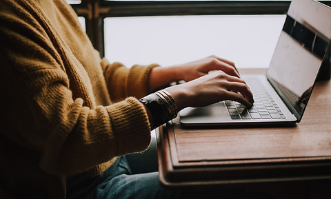 Working with Laptop