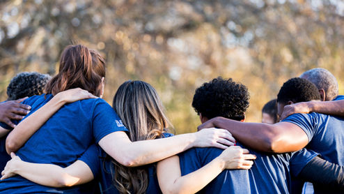 team hug