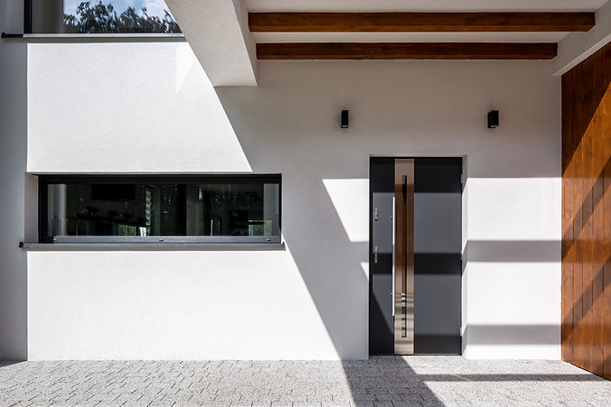 Eingang zum modernen Zuhause