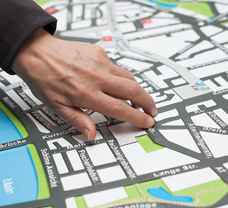 Plan de ville en braille