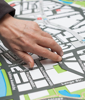 Stadtplan mit Blindenschrift
