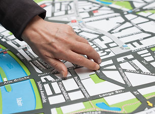 Stadtplan mit Blindenschrift