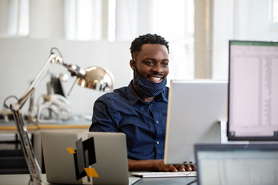 Office Worker Smiling