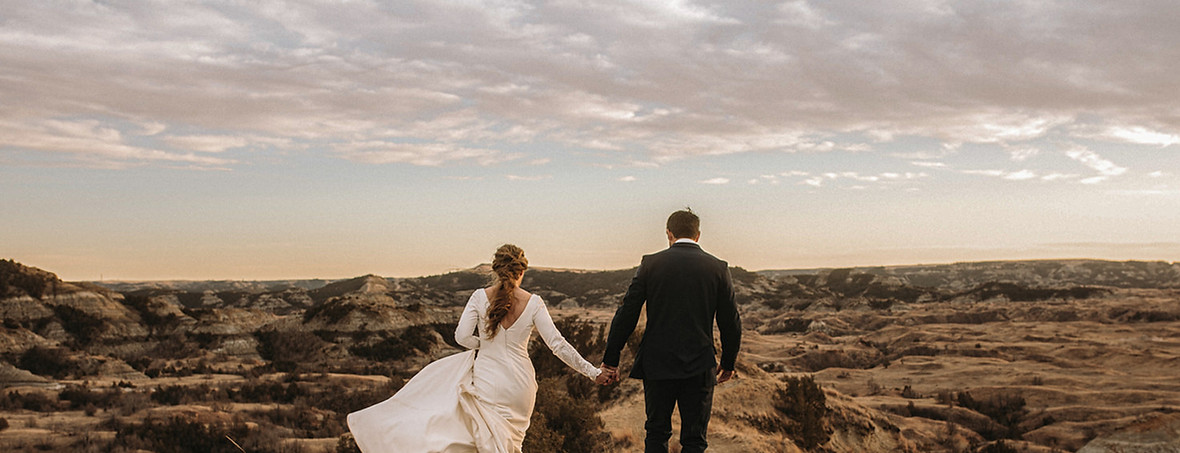 Bride and Groom in Nature