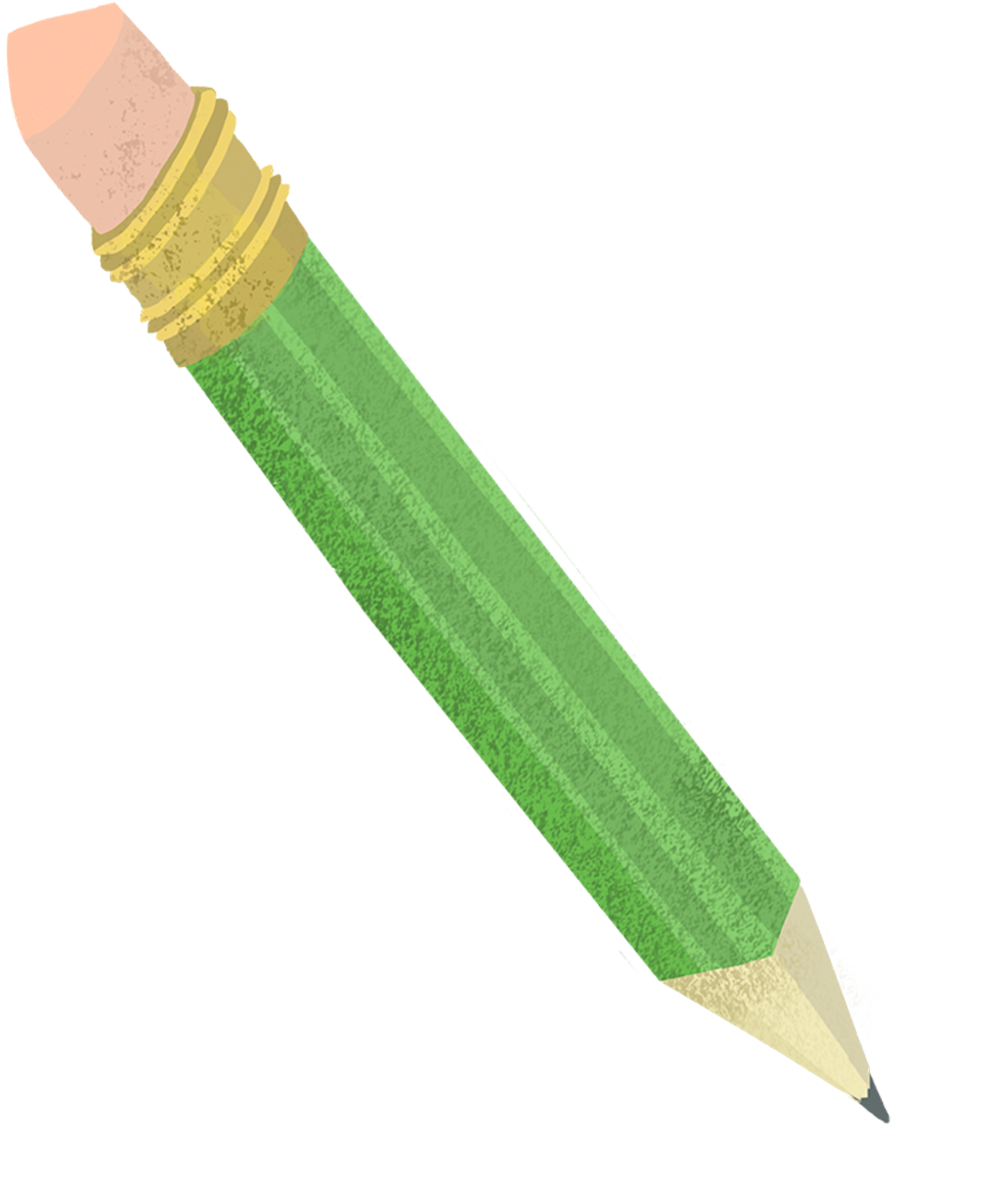 Green Pencil Illustration