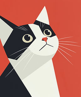 Stylized Cat Illustration