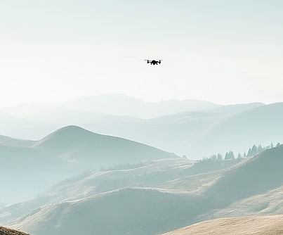 Drone Over Hills