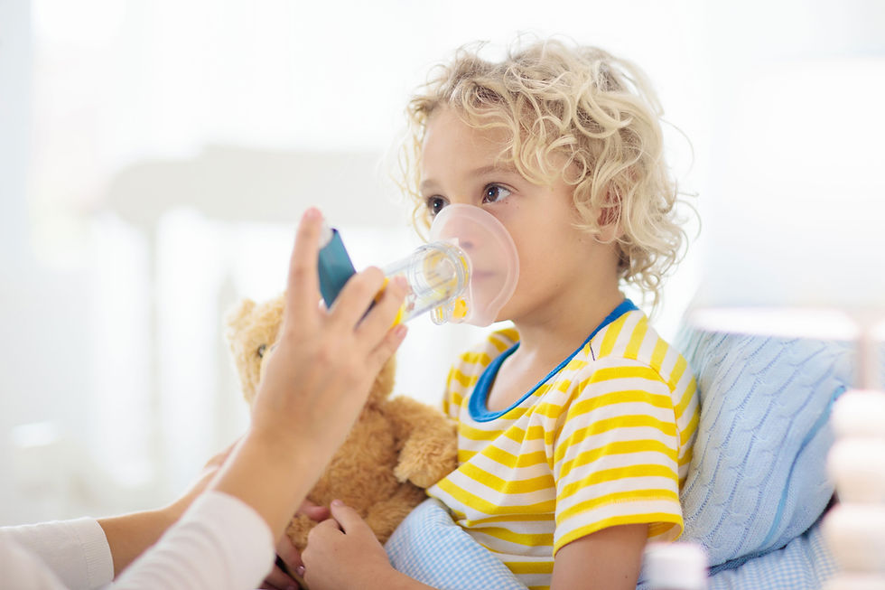 Child Using Inhaler
