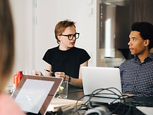 Office Team Discussion