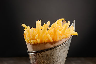 Pommes-Frites-Auslage
