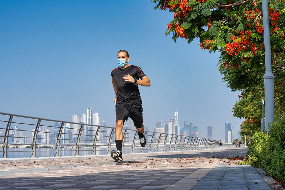 Man Jogging Outdoors