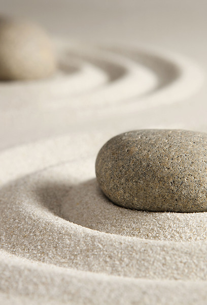 Zen Gartensteine
