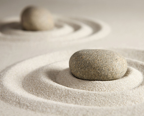 Zen garden stones