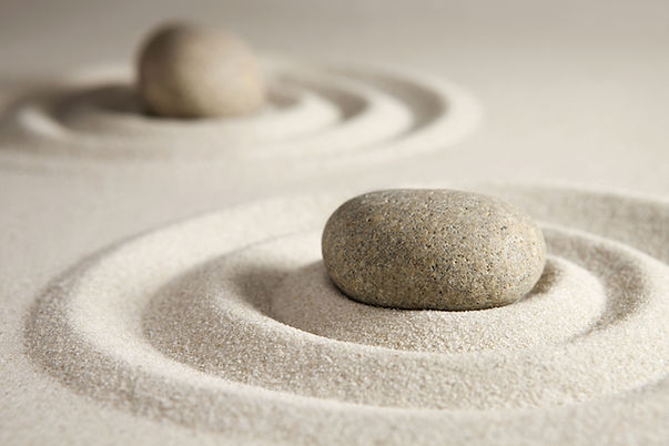 Zen garden stones