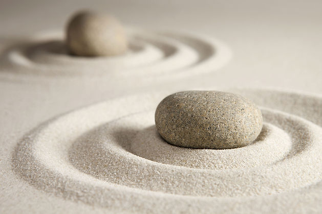 Zen garden stones