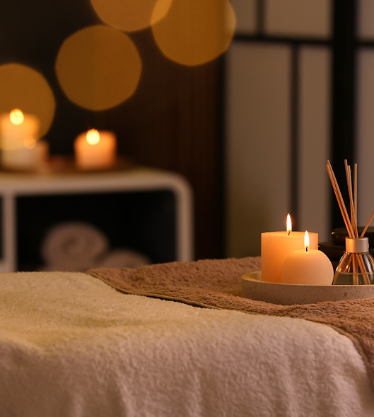 Spa Candle Setup