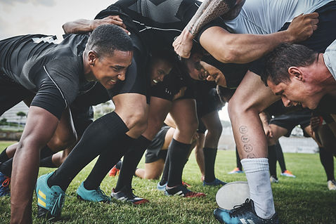 Melé de equipo de rugby