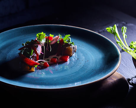 Steak de saumon aux légumes