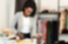 Woman Cutting Paper