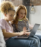 Teen Girls Collaborating