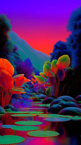 Colorful Tropical Scene