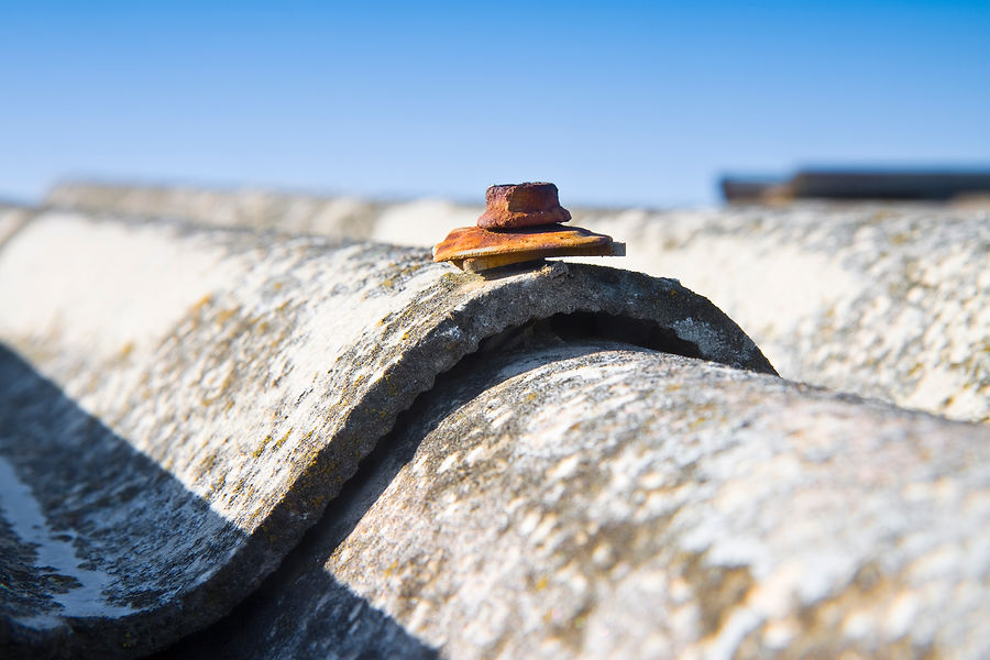 Dangerous asbestos roof - Medical studies have shown that the asbestos particles can cause