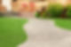 A curving path in a garden