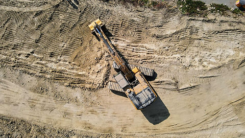 Excavator On Construction
