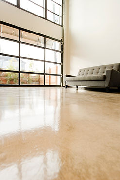 shiny flooring of a room