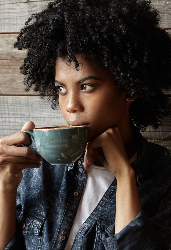 Woman Drinking Coffee