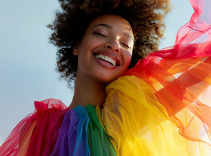 Robe arc-en-ciel joyeuse