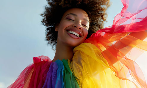 Happy person after successful counselling