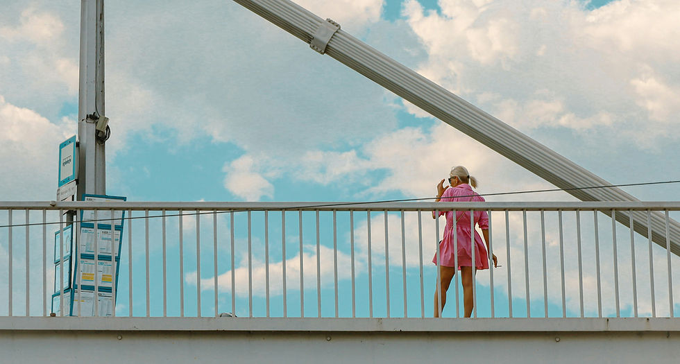 Woman on Bridge