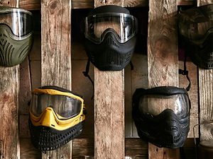 Paintball Masks Display