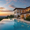 Villa de luxo à beira da piscina
