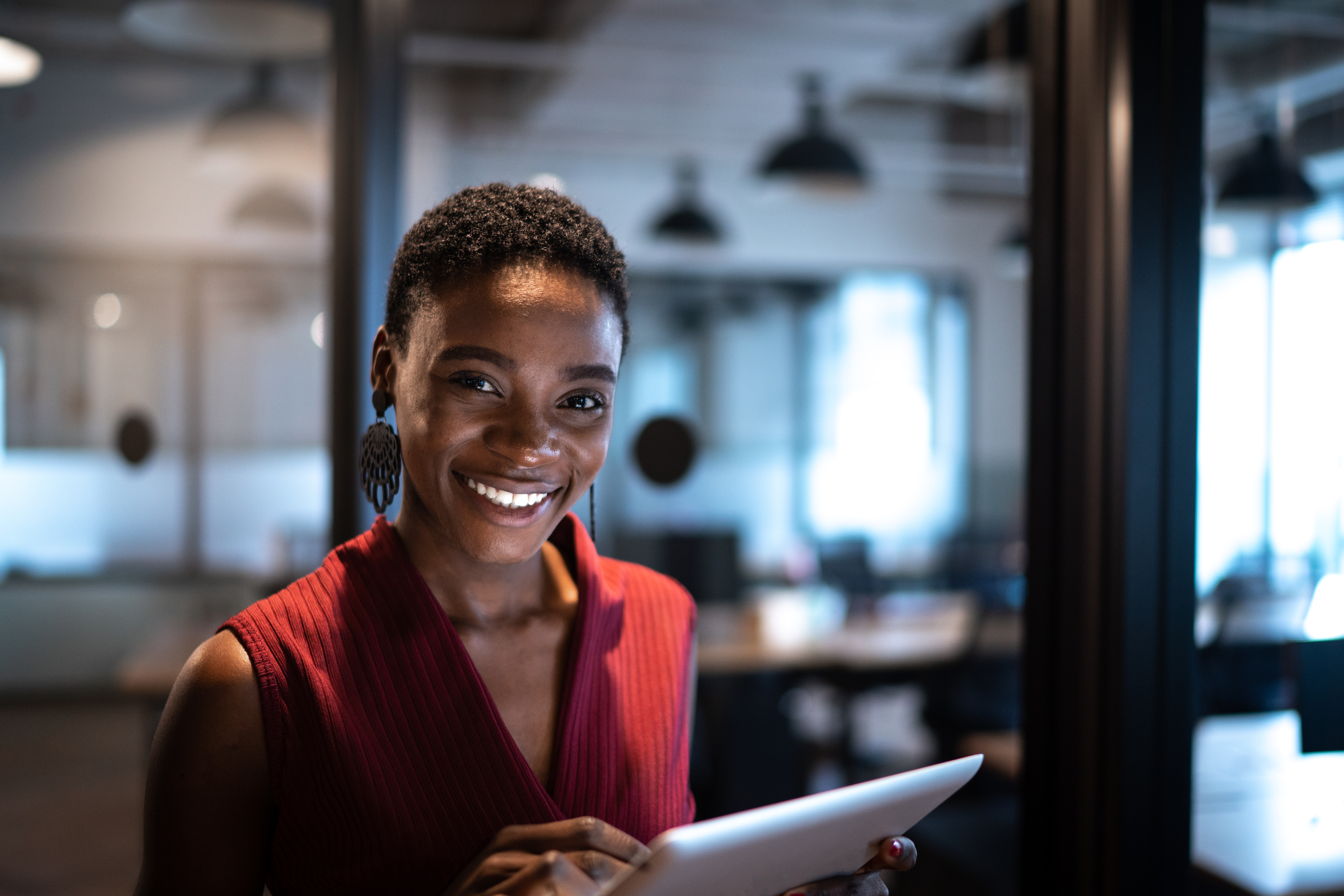 Businesswoman with Tablet