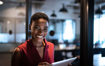 Businesswoman with Tablet