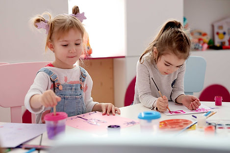 Girls in Painting Class