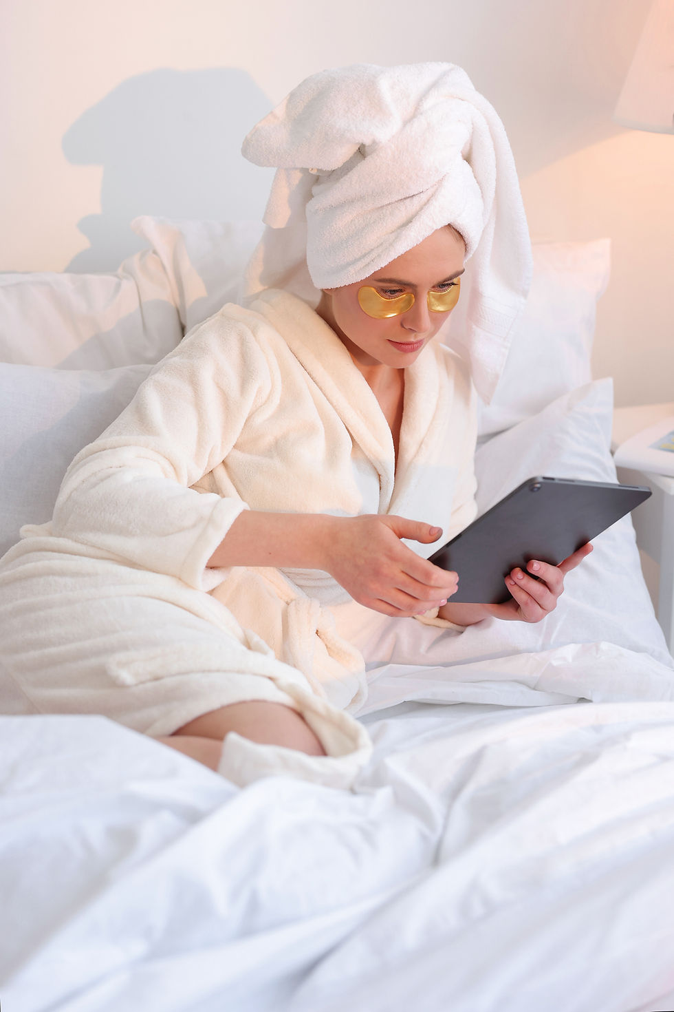 Relaxing With Tablet