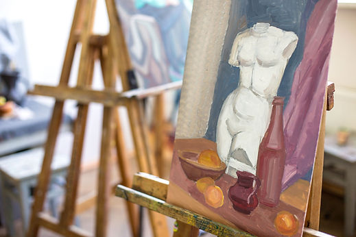 Allestimento di uno studio d'arte