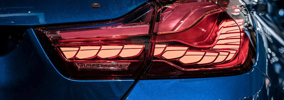 Blue Car Rear