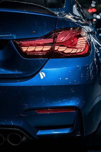 Blue Car Rear