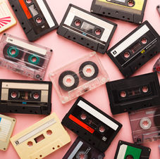 Retro mix tapes capture the joy and fun of Smiling Heart Flow's themed yoga nights filled with music and connection.