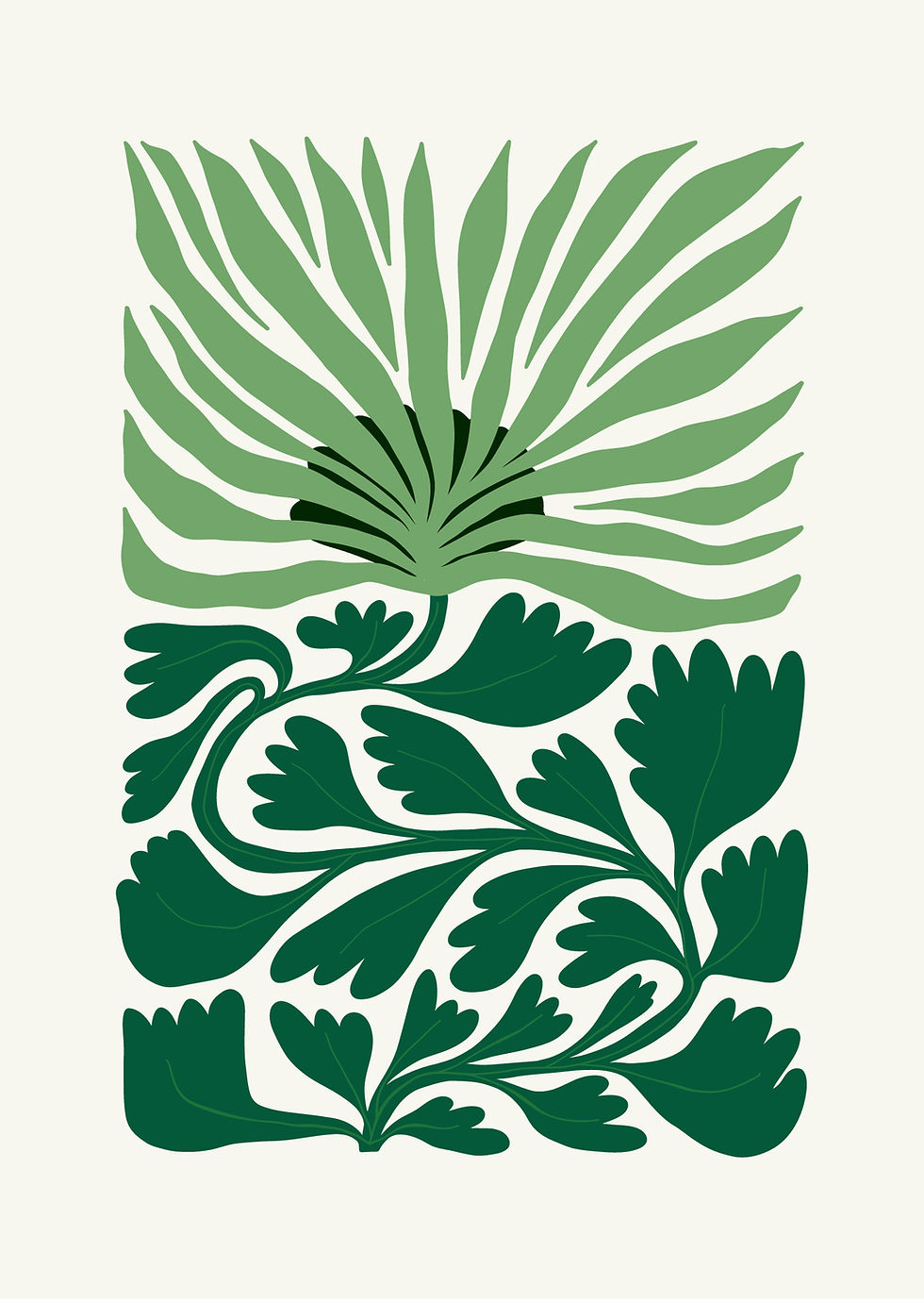 Abstract Botanical Design